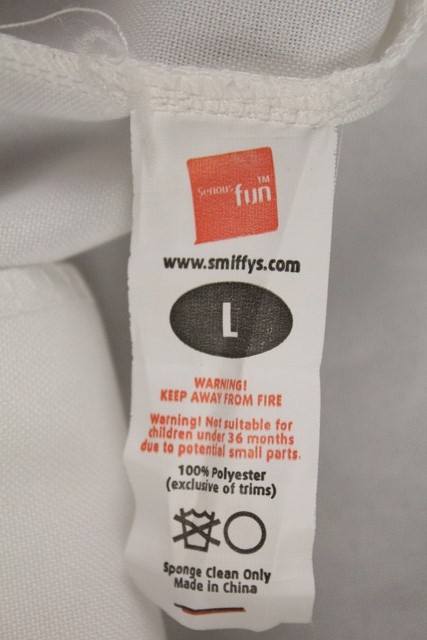 Biele karnevalové nohavice veľ. l a,