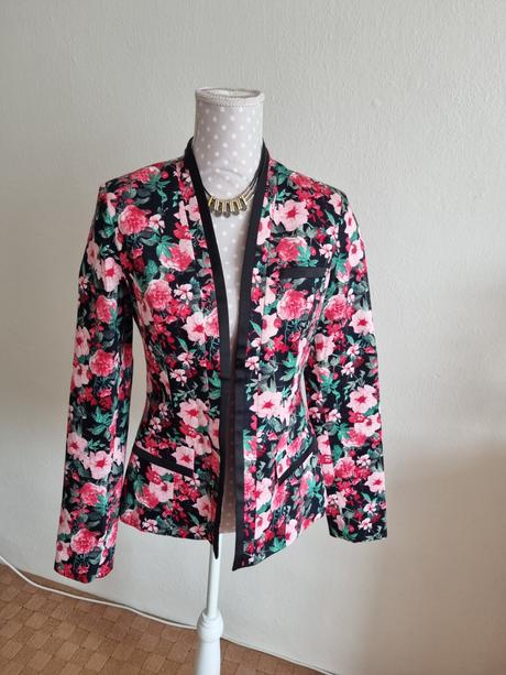 Kvetovane sako bez zapinania orsay m, orsay,m