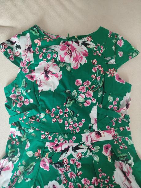 Kvietkované šaty, orsay,42