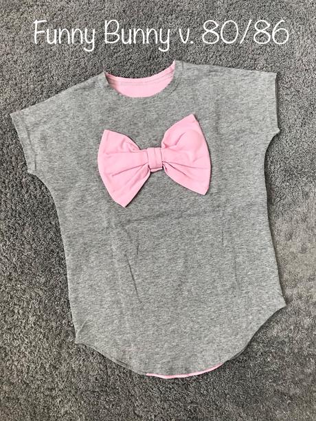 Pískacie tričko funny bunny 80/86, funny bunny,80