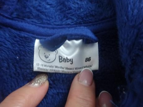 Fleesová mikina s uškami, baby,86