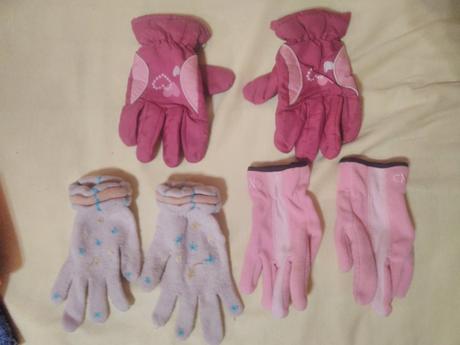 Dievčenské zimné rukavice, 140