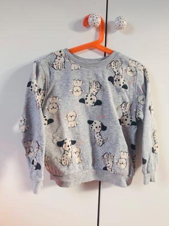 H&m mikina so psikmi 110-116, h&m,116