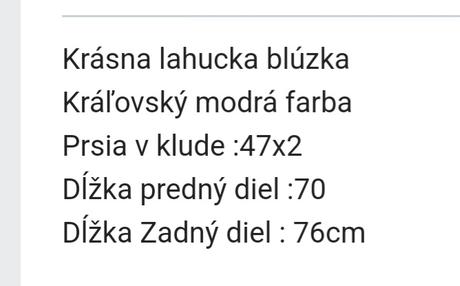 Lahucka blúzka, amisu,m