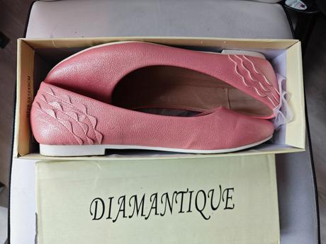 Lososová ružové balerínky, raz obute, 39