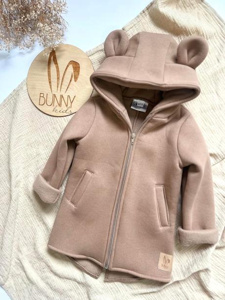 Zateplené mikiny s uškami, active,80 - 134