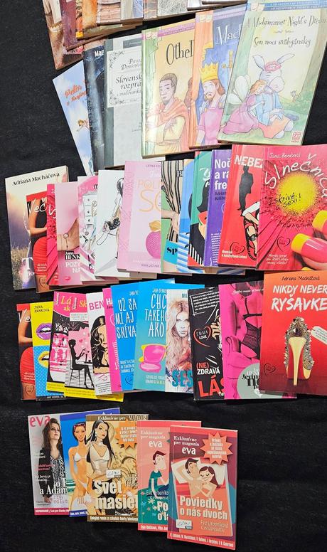 Mini paperback knihy,evitovky+edicia slov.klasika, 