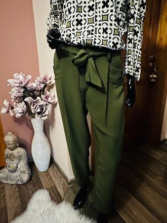 Khaki voľné nohavice zn. liu jo originál, liu jo,l