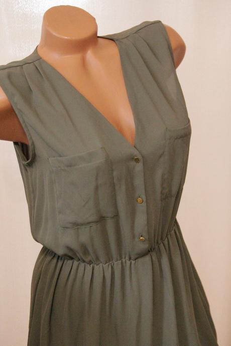 Khaki šaty h&m, m, h&m,m