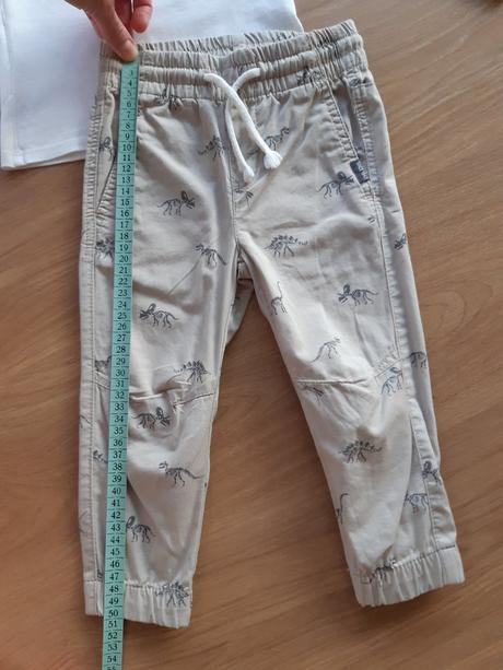 Nohavice h&m + tričko next, 92