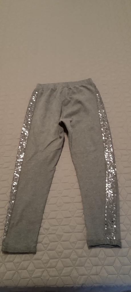 Dievčenské tepláky s flitrami top stav, ovs,152