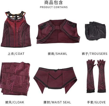 Novy karnevalovy kostym cosplay wanda vision,