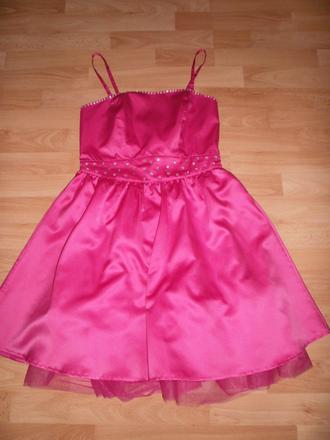 1x oblečené spoločenské šaty, 38