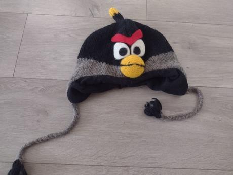 Čiapka pletená 2ks - mimoň+ angry birds,
