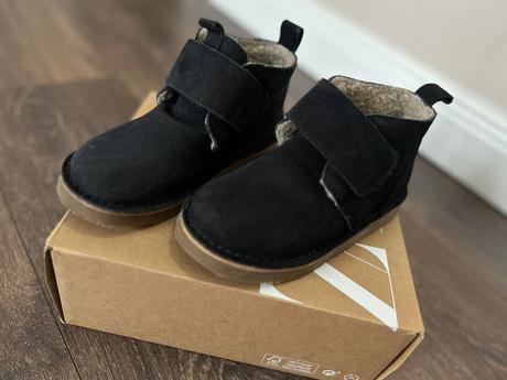 Kožené topánky v semišovej úprave, zara,28