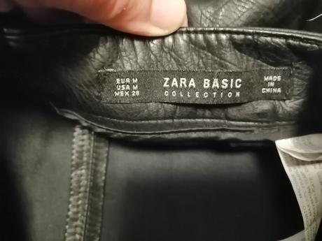 Kožená čierna a-sukňa zara,vs-m,ekokoža, zara,s