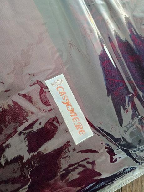 Pashmina bordó, 