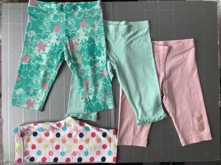 3/4 leginy, zeleno/ruzove, lupilu,98