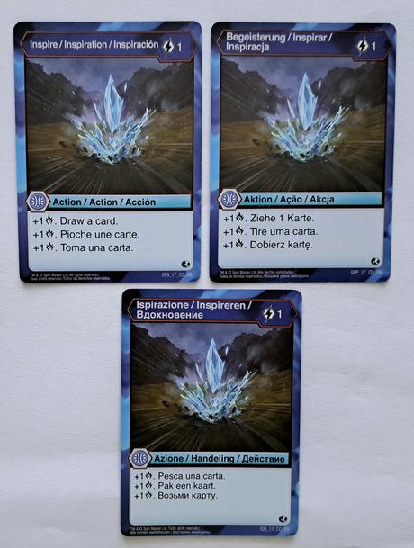 Bakugan karty, 
