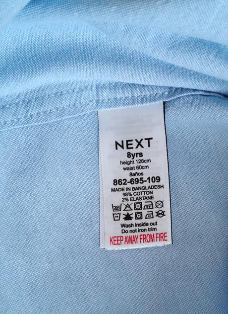 Košeľa s dlhým rukávom, velk. 128, zn. next, next,128