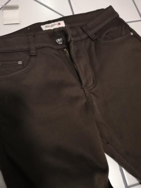 Zateplene hnedé nohavice, 30