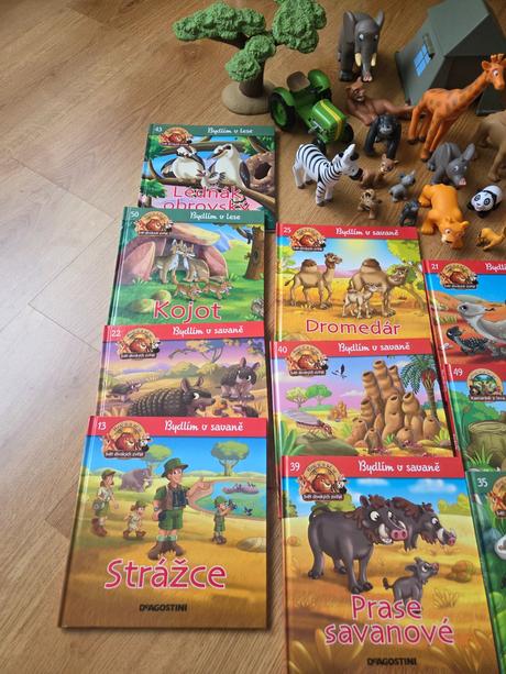 Knihy o zvieratkách s figúrkami,