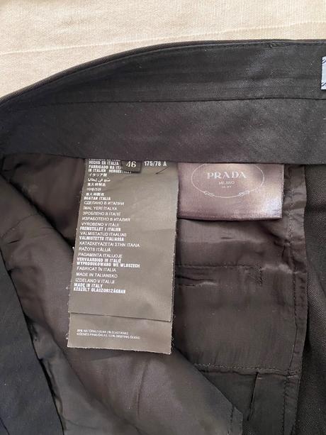 Elegantné vlnené nohavice prada milano, prada,xl