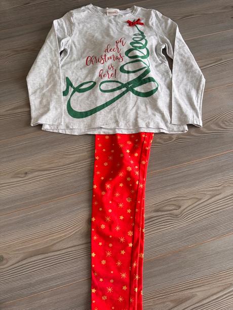 Vianočný set tričko a legíny, coccodrillo,134