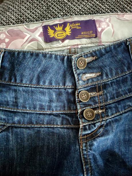 Damske moderne nenosene rifle, denim,30