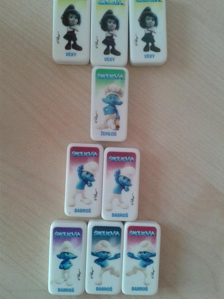 Šmolko domino kocky, 
