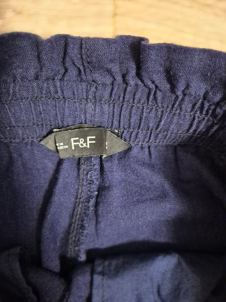 Ľanové nohavice, f&f,xs