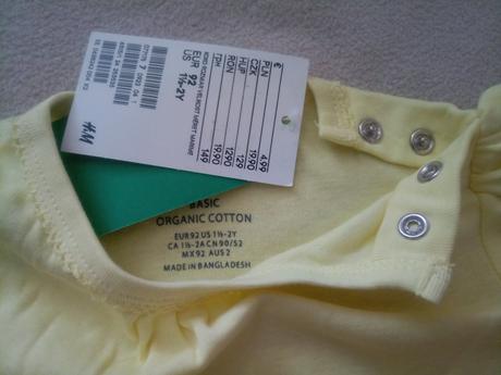 Nadherne zlte bodynko, h&m,92