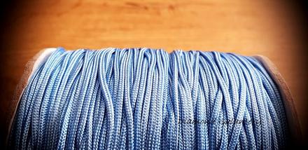 Shamballa šnúrka 1,5 mm nylonová - modrá belasá, 