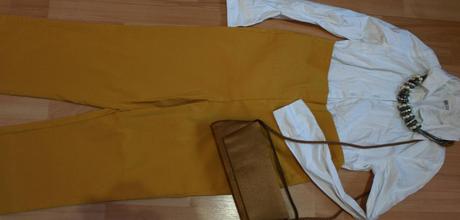 Siroke nohavice vysoky pas, l