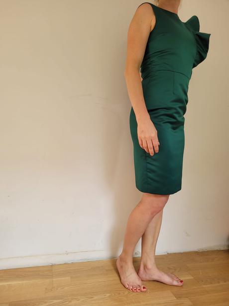 Krasne smaragdove saty, zara,xs