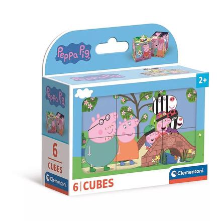 Rozprávkové kocky 6ks peppa pig - skladom, 