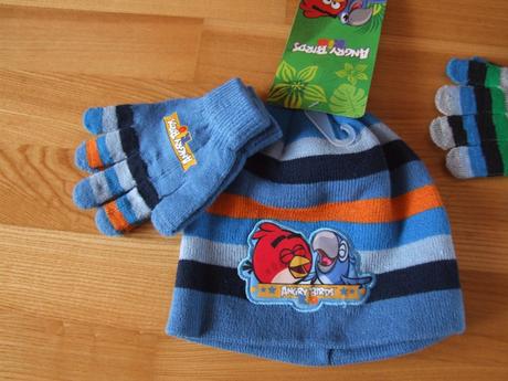 Zimný set angry birds (čiapka + rukavice)., 50