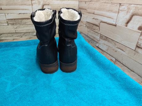 Rieker 40 - dámske čierne čižmy s membránou, rieker,40