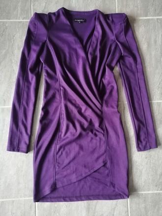 Fialové šaty missguided, v36-38, 38