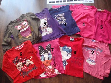 4x tričko s dlhým rukávom, kiki&koko,110