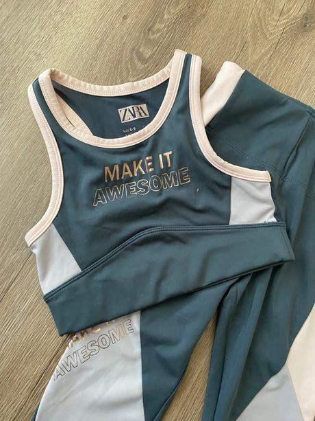 Športové leginy a top, zara,128