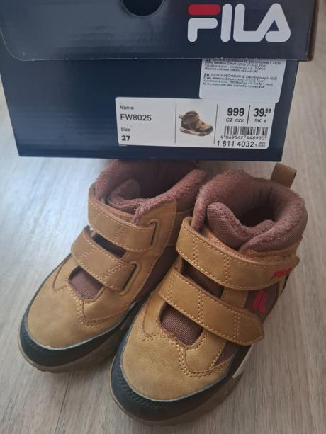Chlapčenské čižmy fila, fila,27
