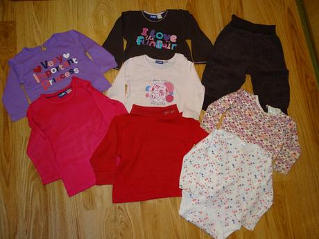 Balík oblečenia pre dievčatko 74-92, 86–98