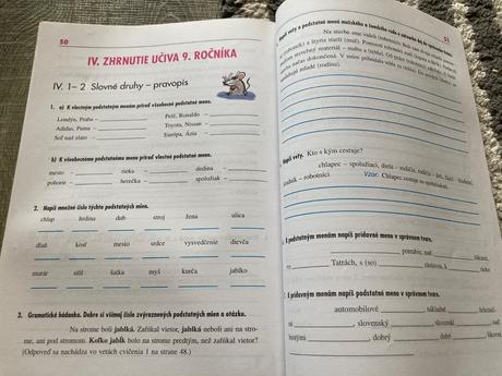 Pracovný zošit zo slov. jazyka pre 9. ročník šzš,