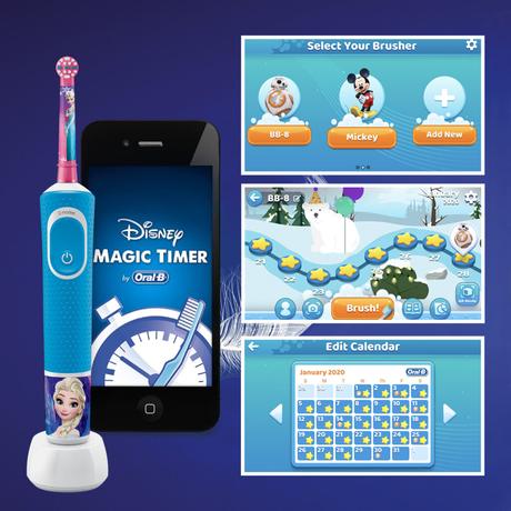 Elektrická zubná kefka frozen oral b, 