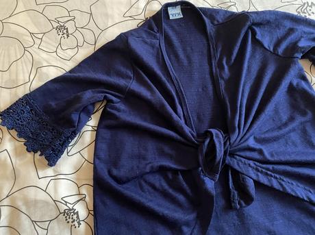 Svetrík - kartigán krátky rukáv y.f.k v. 128, 128