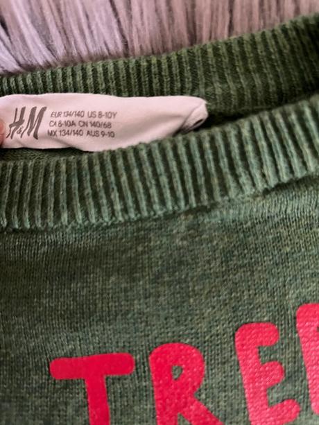 Svetrik 134/140 ako novy, h&m,134