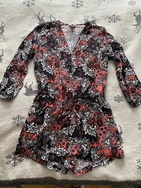 Kvetový overal, h&m,38