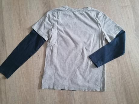 Tričko s dlhým rukávom s dinosaurom 134/140, h&m,140