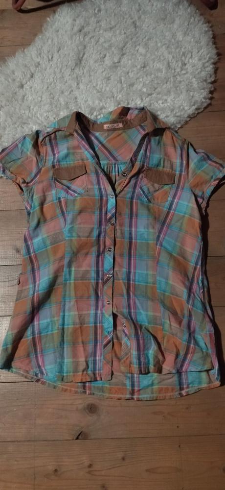 Karovana farebná blúzka v.m/ l, m